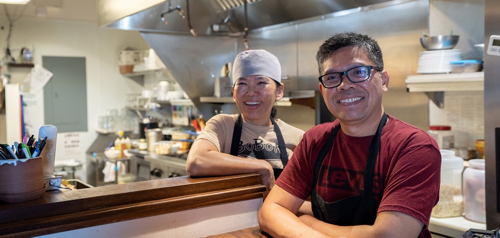 BoBoKo owners in kitchen