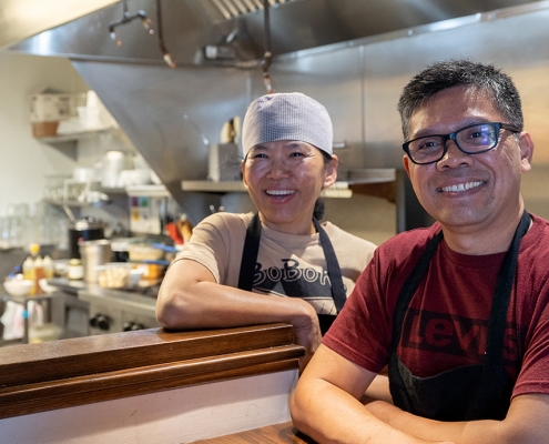 BoBoKo owners in kitchen