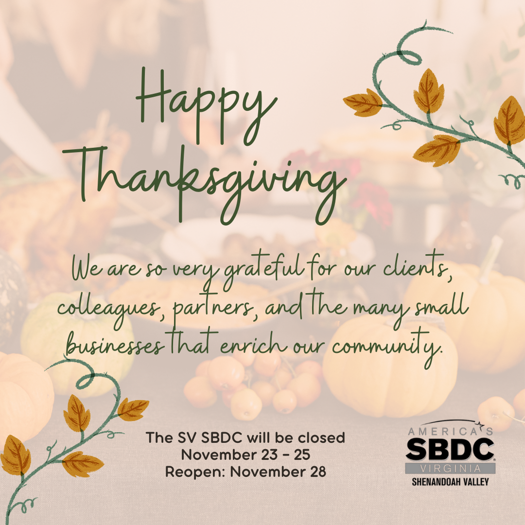 Closed for Thanksgiving Holiday