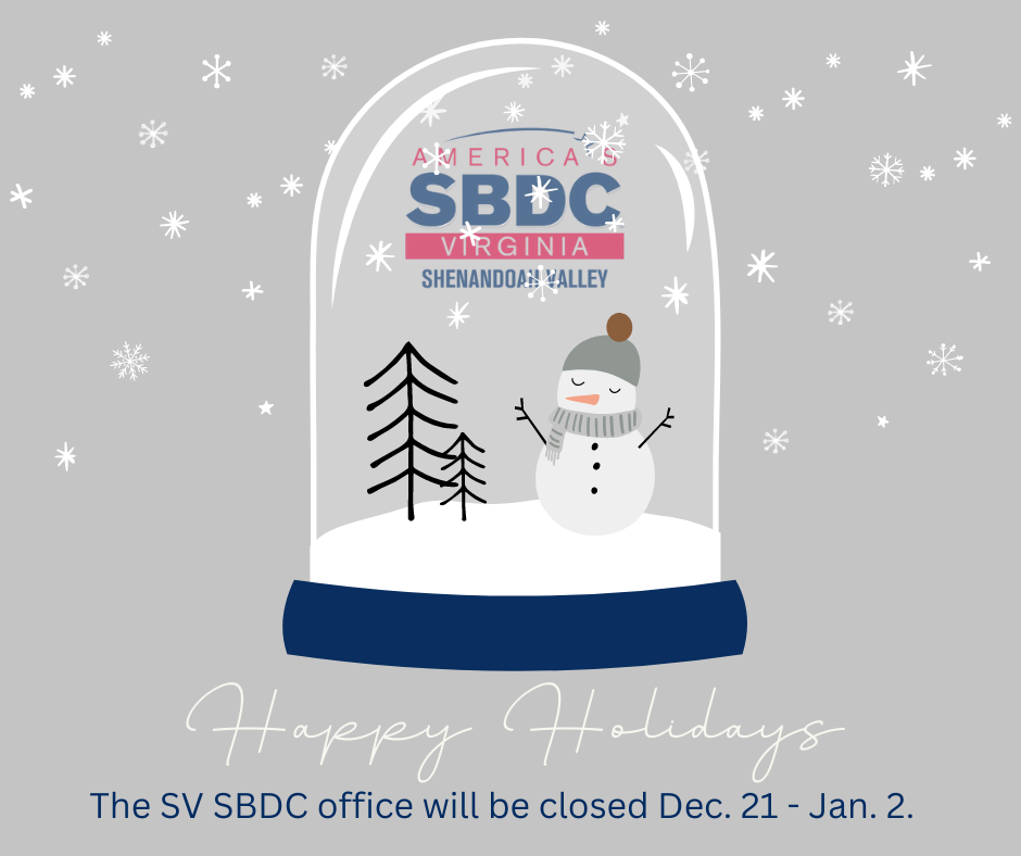 SV SBDC Office Closed for Holidays